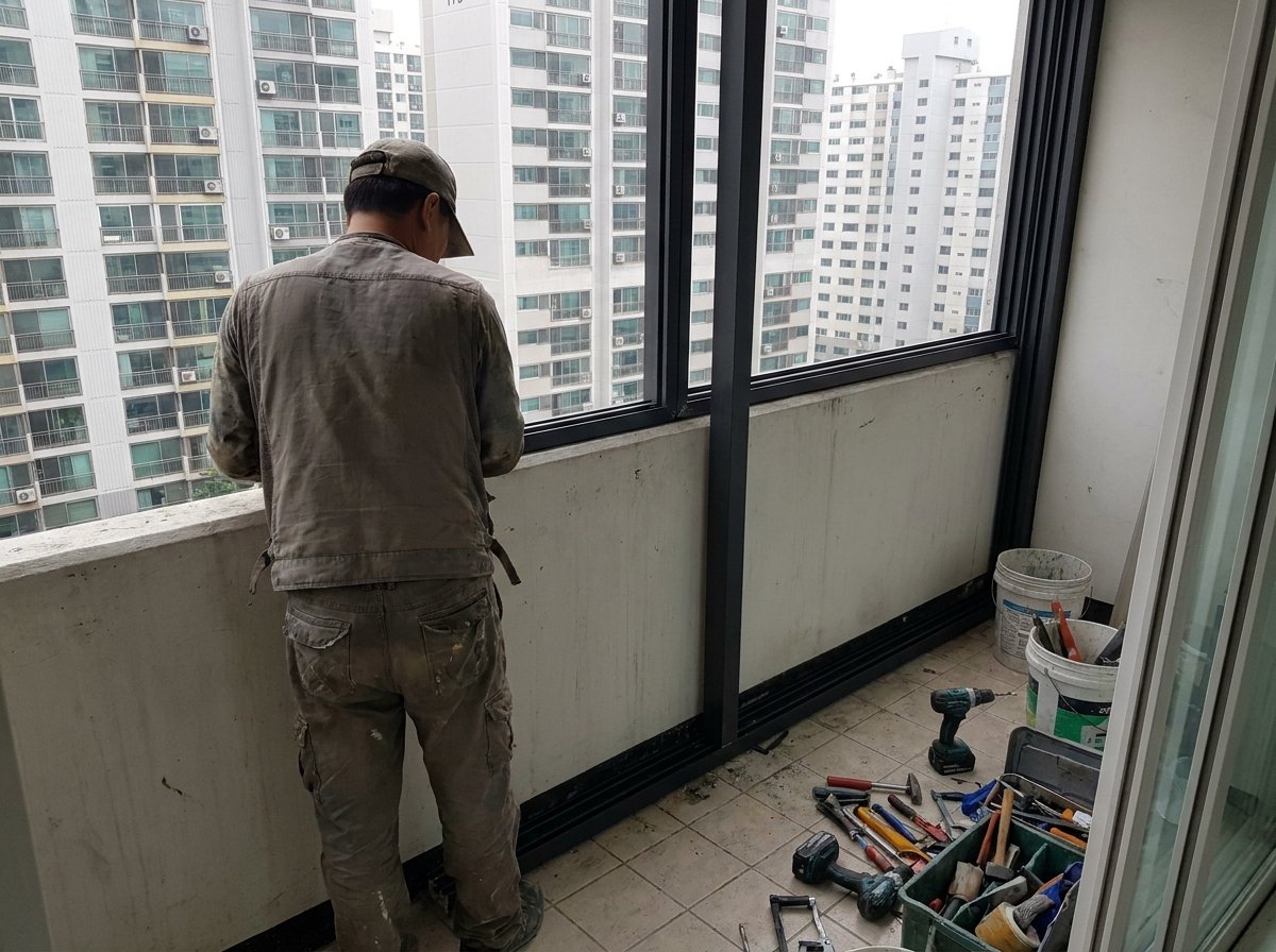 강동구샷시 현장